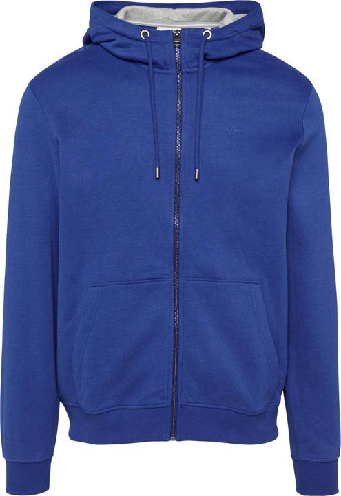 Produktbild s.Oliver Sweatshirt Jacke Sweatshirt-Jacke mit Kapuze und Logo (XL)
