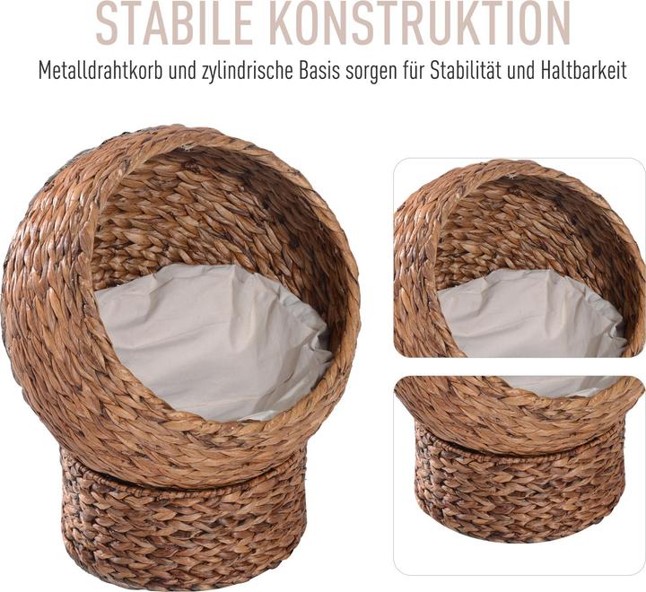 Produktbild PawHut Katzenkorb mit Kissen (Katze)