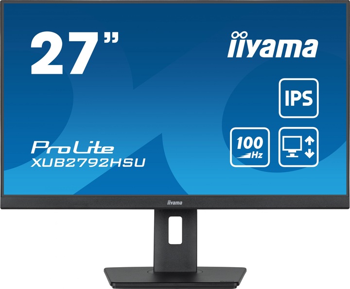 Produktbild iiyama XUB2792HSU-B6 27IN IPS FHD 4MS HDMI VGA DP 2USB HUB (1920 x 1080 Pixel, 27")