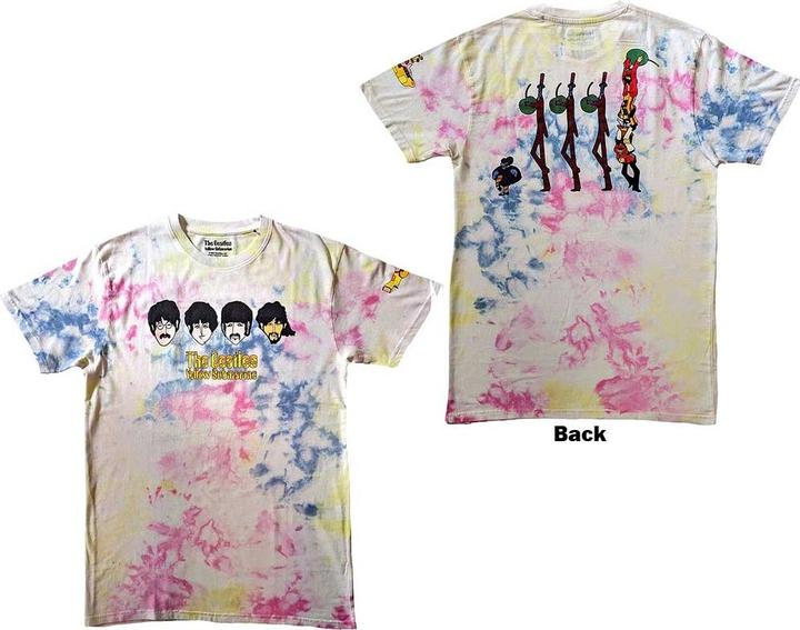 Produktbild The Beatles Yellow Submarine Heads & Apple Bonkers Back Print, Wash (L)