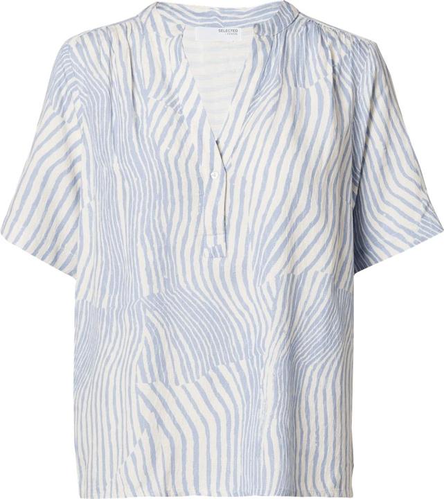 Actual product image Selected Femme Print top with short sleeves (36)