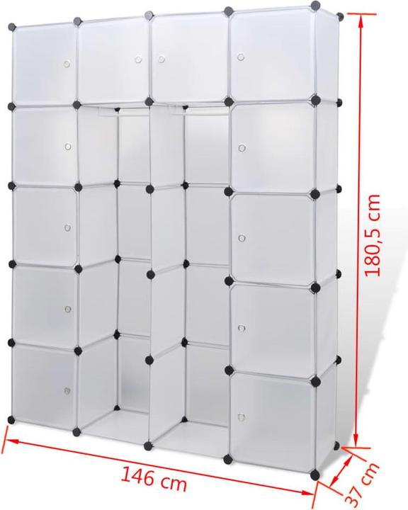 Image du produit VidaXL Morwenna (37 x 146 x 180.5 cm)