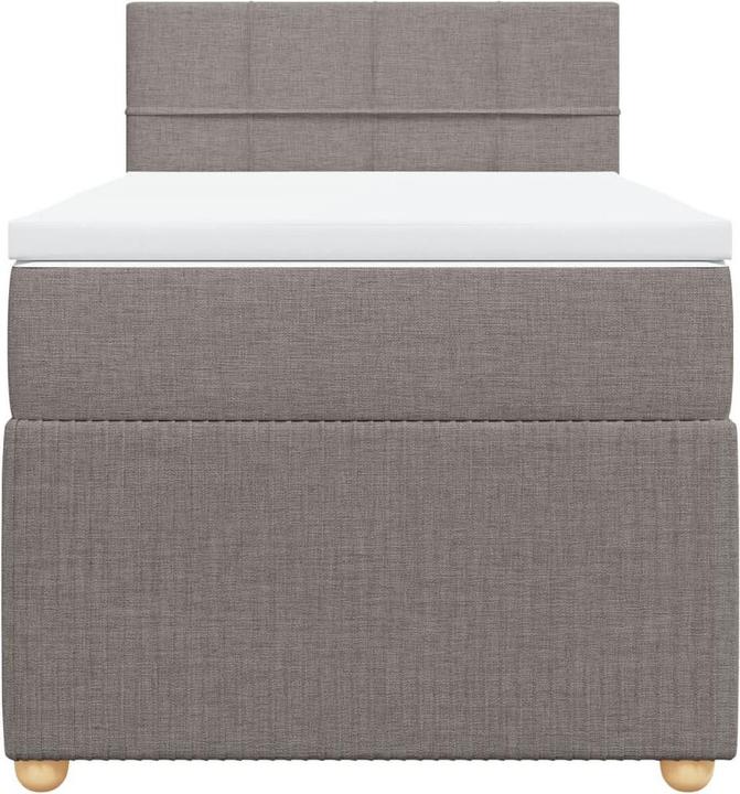 Produktbild vidaXL Bo x springbett mit Matratze 90 x 190 cm Stoff (90 x 190 cm)