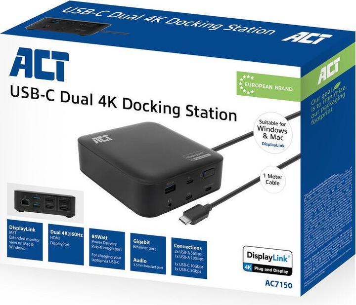 Immagine prodotto ACT AC7150 (USB-C, 9 porte)