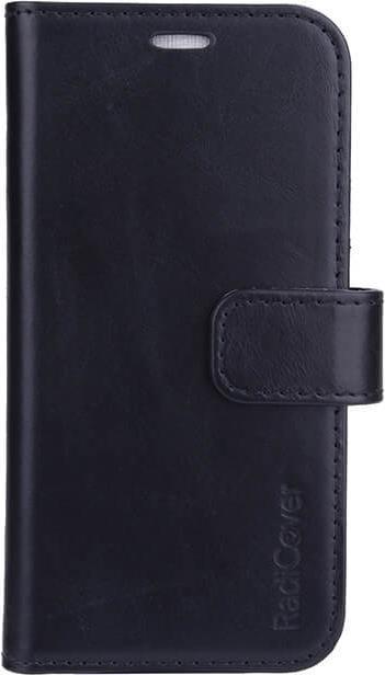 Produktbild Radicover Radiationprotected Mobilewallet Leather iPhone - iPhone 13 Mini Exclusive 2in1 Black (Apple iPhone 13 mini)
