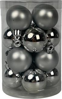 Christmas To Christmas Tree toy Christmas Touch, D4 cm, glass, 16 pcs (16x)