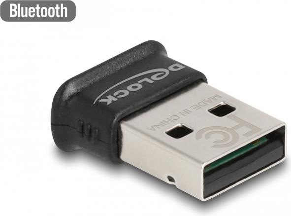 Image du produit Delock Adaptateur USB Bluetooth 5.0 classe 1 au design Micro (Emetteur & Récepteur)