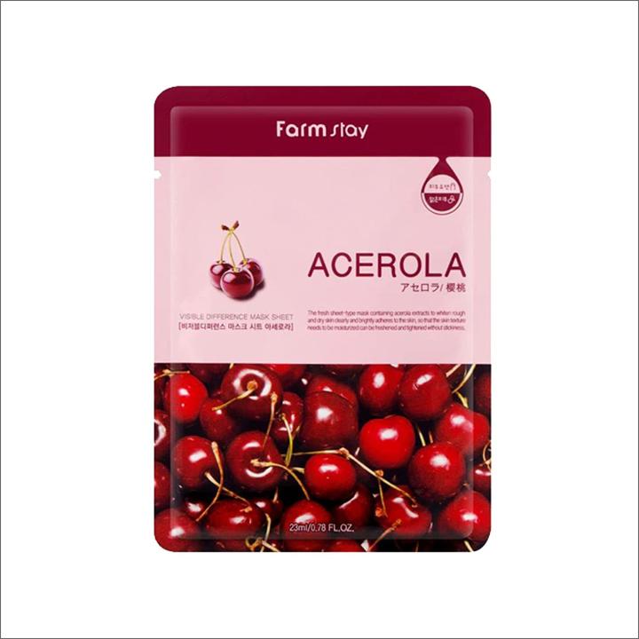 Actual product image Farm Stay Visible Difference Mask Sheet Acerola
