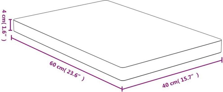 Actual product image VidaXL Douglas (40 x 60 x 4 cm)