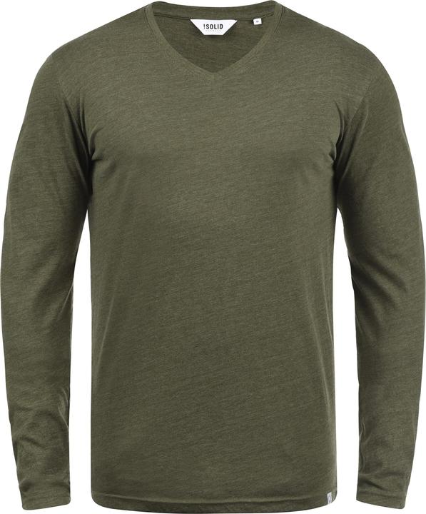Immagine prodotto Solid Beda Maglia Maglie A Maniche Lunghe Da Uomo Con Collo A V (S)