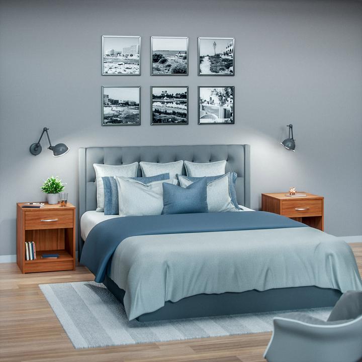 Actual product image Casaria Nightstand (50 x 40 x 35 cm)