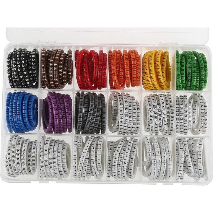 Rs Pro, Kabelverbindung Zubehör, PVC Cable Marker Kit 0.75-3.5 mm2 cable