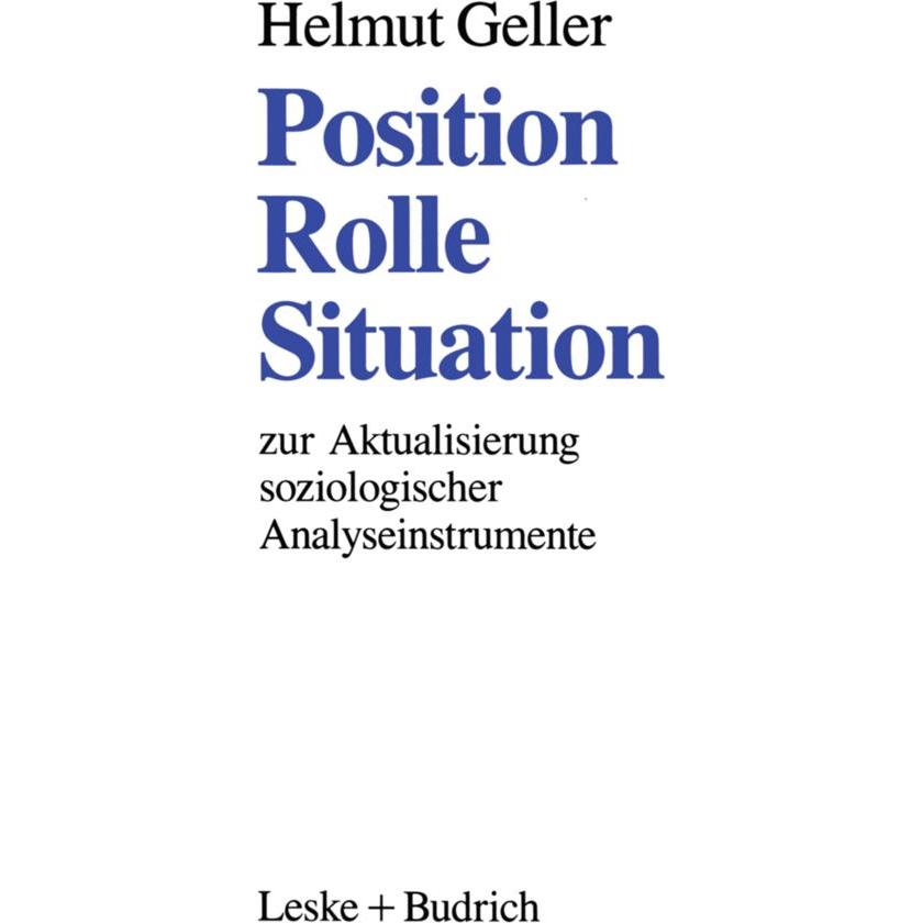 Position - Rolle - Situation, Fachbücher