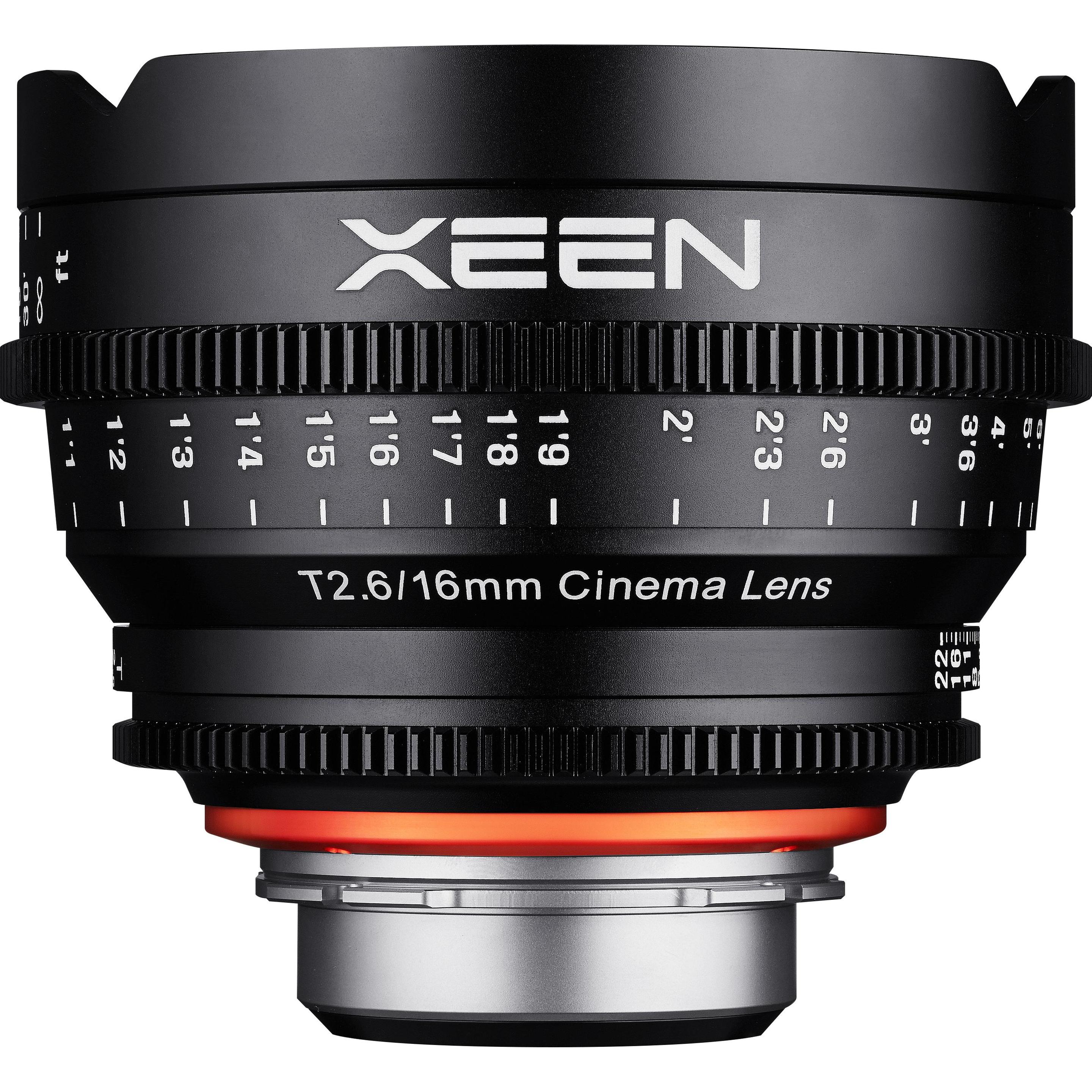 Samyang XEEN 16mm T2.6 FF Cine Canon (Canon EF, Vollformat, APS-C / DX, Micro Four Thirds), Objektiv, Schwarz