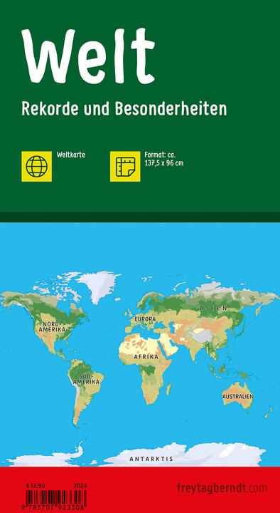 Immagine prodotto Mappa del mondo per bambini, 1:20.000.000, piegata, freytag & berndt