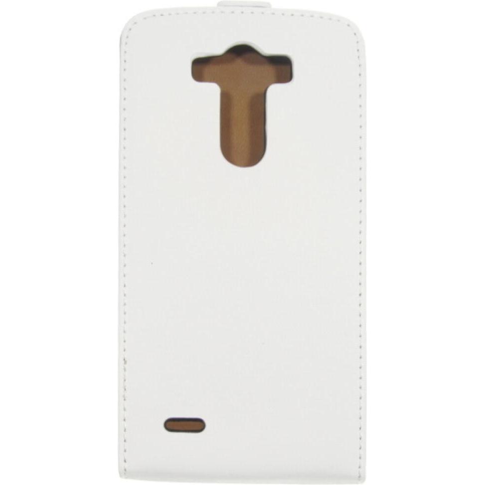 Thumbnail - OEM Slim Leather Flip Case LG G3 D855 - White (LG G3), Smartphone Hülle, Weiss