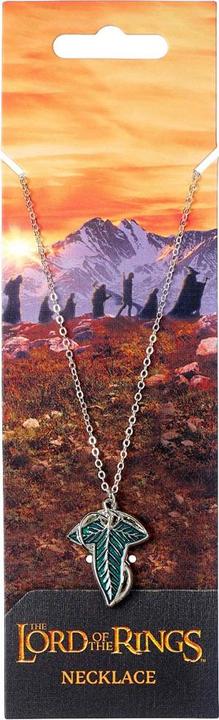 Produktbild Lord of the rings Silberfarben Halskette mit Anhänger Leaf Of Lorien (100% synthetisches Material)
