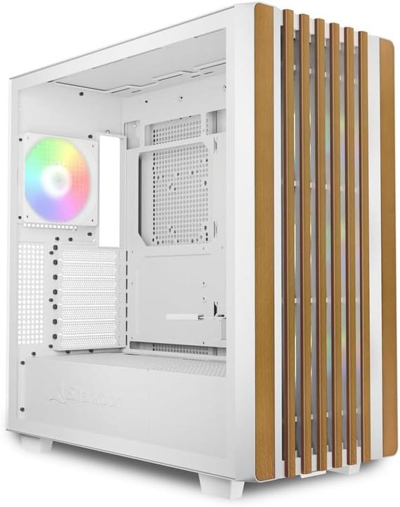 Actual product image Sharkoon Rebel C70G RGB (white, tempered glass) (ATX, mATX, Mini-ITX)