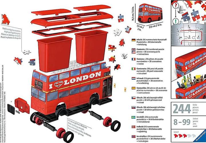 Produktbild Ravensburger 3D - Londoner Bus (216 Teile)