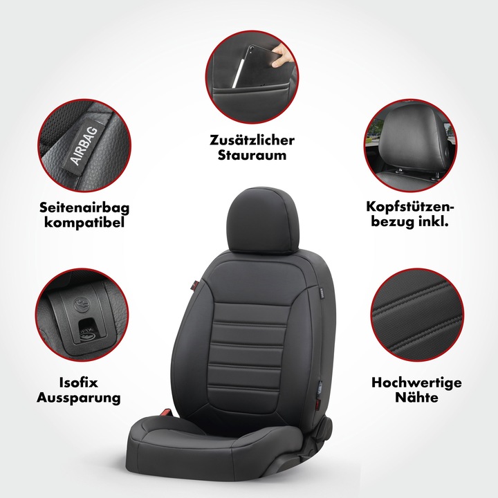 Image du produit Walser Housse de siège pour Renault Clio III BR0/1, CR0/1 01/2005-12/2014