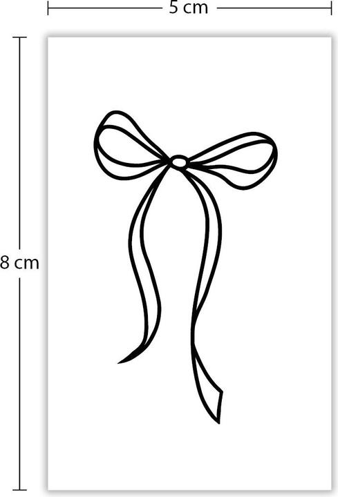Produktbild minink Temporäres Tattoo: Zarte Schleife