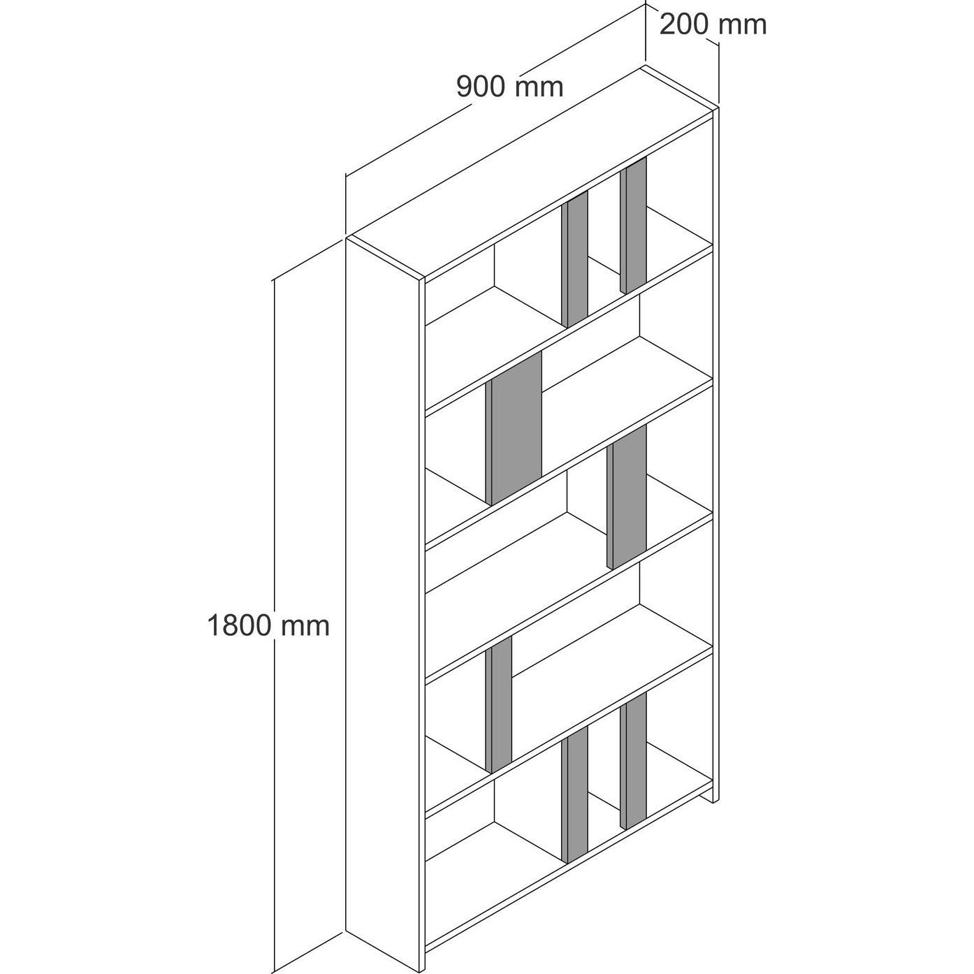 Thumbnail - Hanah Home, Regal, Lima (90 x 180 x 20 cm)
