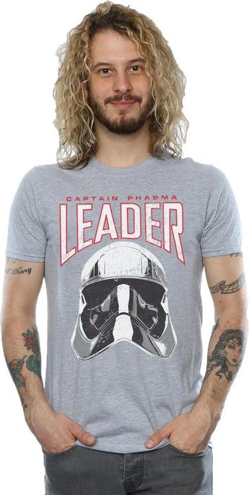 Actual product image Star Wars Mens The Last Jedi Leader Helmet T-Shirt (M)