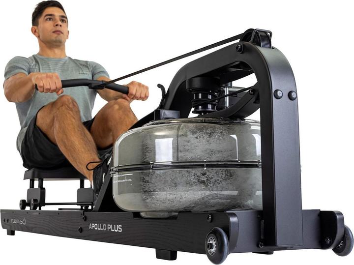Produktbild Fluid Rower Apollo Plus Black Wasser Rudergerät Dual Rail