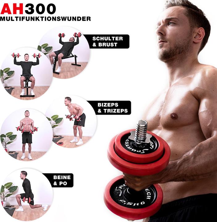 Immagine prodotto Sportstech AH300 (8 x 2,5 kg, 4 x 1,25 kg)