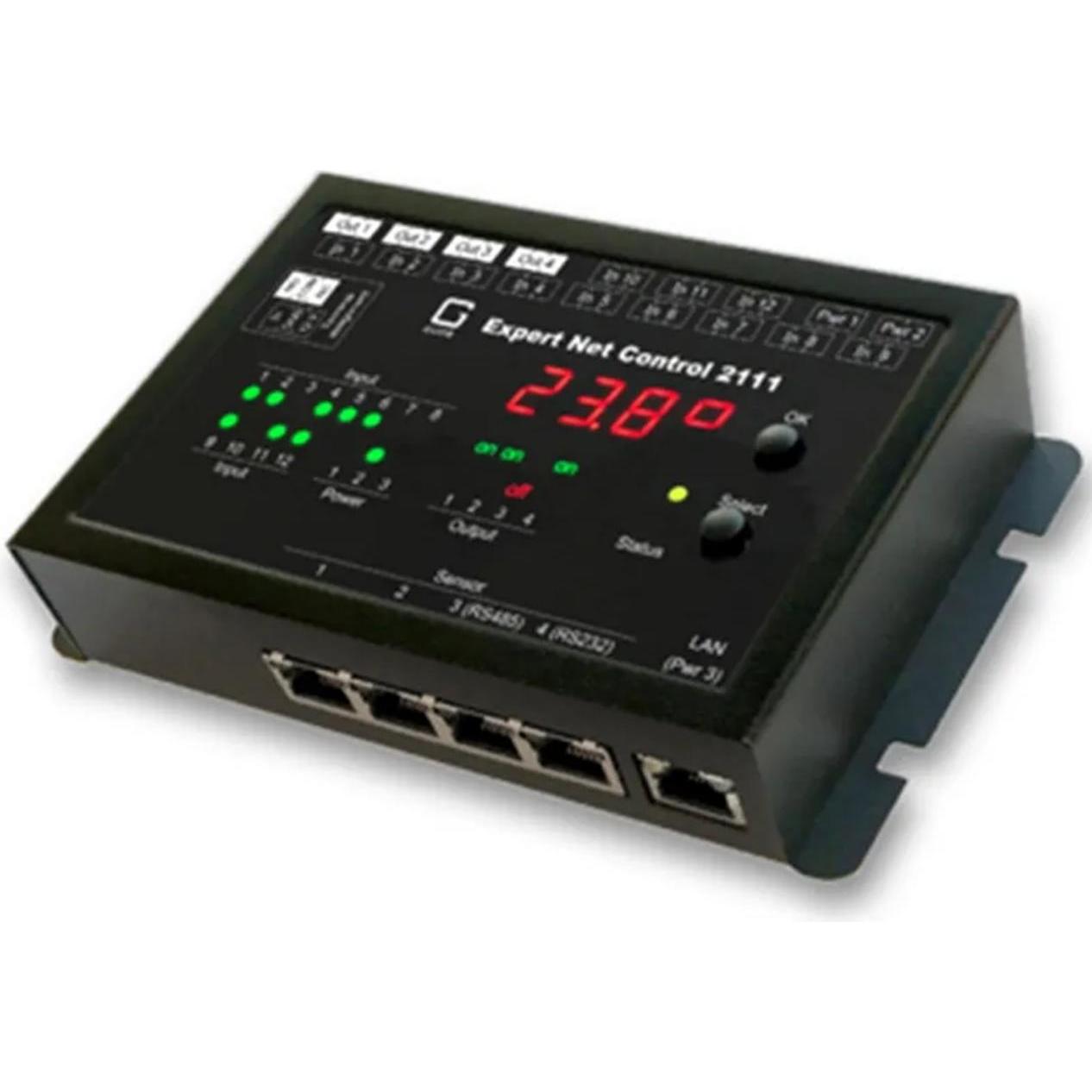 Gude, Gefahrenmelder, 2111-1 Expert Netcontrol 4 Relaisausgänge, 12 passive Signaleingänge TCP/IP, PoE