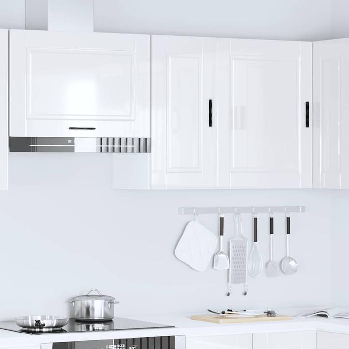 Image du produit VidaXL Élément suspendu de cuisine Porto Blanc brillant Matériau dérivé du bois (30 x 31 x 60 cm)