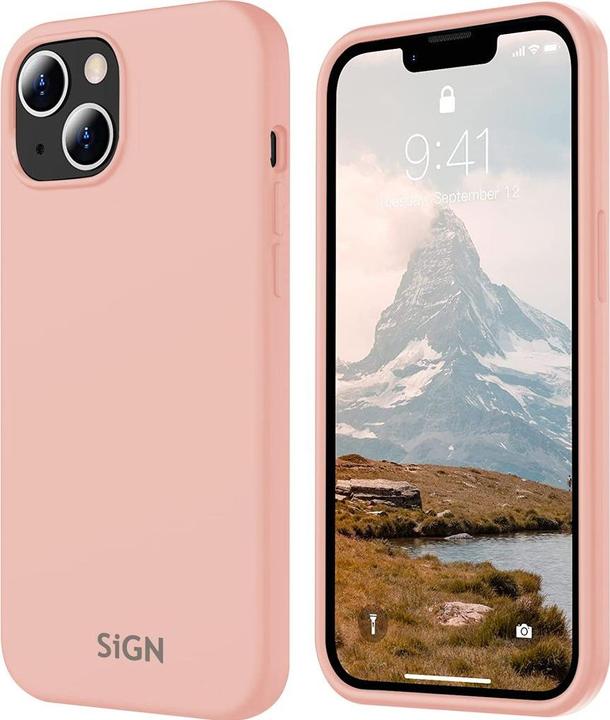 Immagine prodotto SIGN Liquid Silicone Case for iPhone 15 - Pink (Apple iPhone 15)