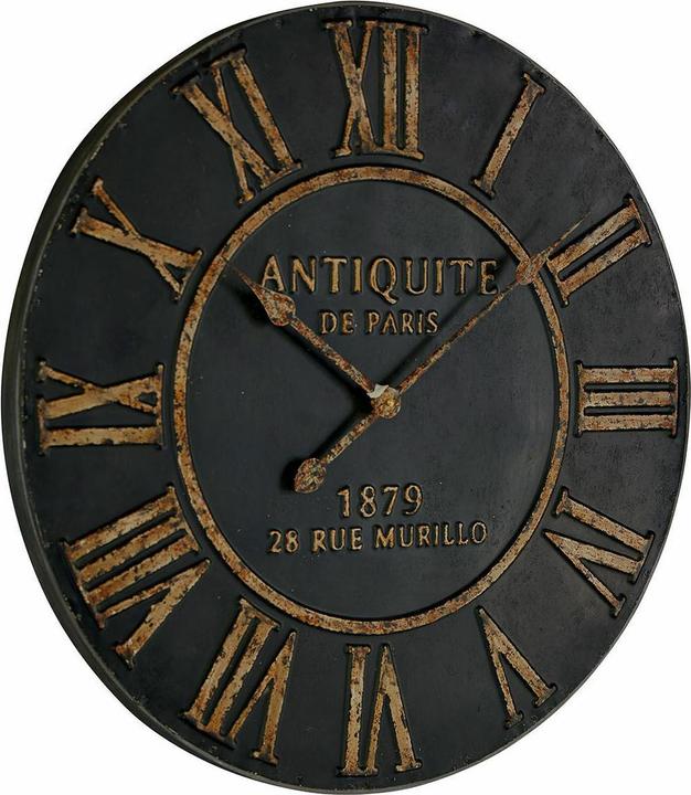 Loberon Uhr Murillo antikschwarz (60 cm)