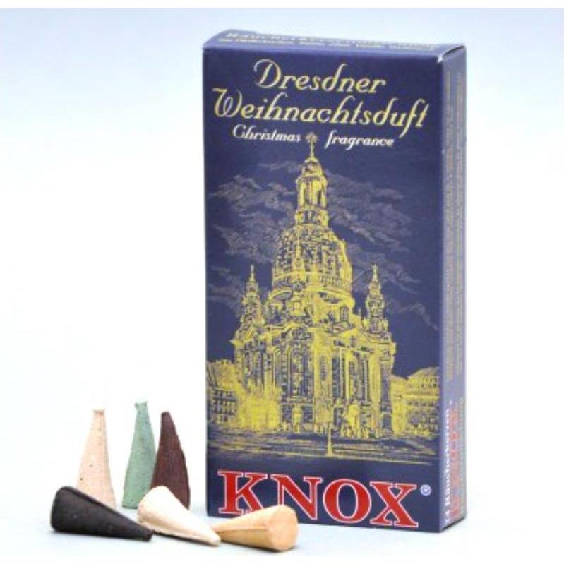 Knox, Duftkerzen, Dresdner Weihnachtsduft, blau - 24 Stk. gemischt