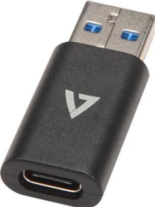 Image du produit V7 V7USB3AC, USB A, USB C, USB 3.2 Gen 1 (3.1 Gen 1), 10000 Mbit/s, Nero (USB 3.2 Gen 1)
