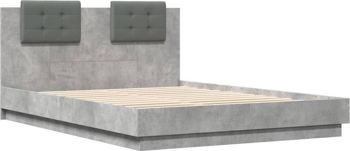 Actual product image vidaXL Bed frame with headboard and LED lights (120 x 200 cm)