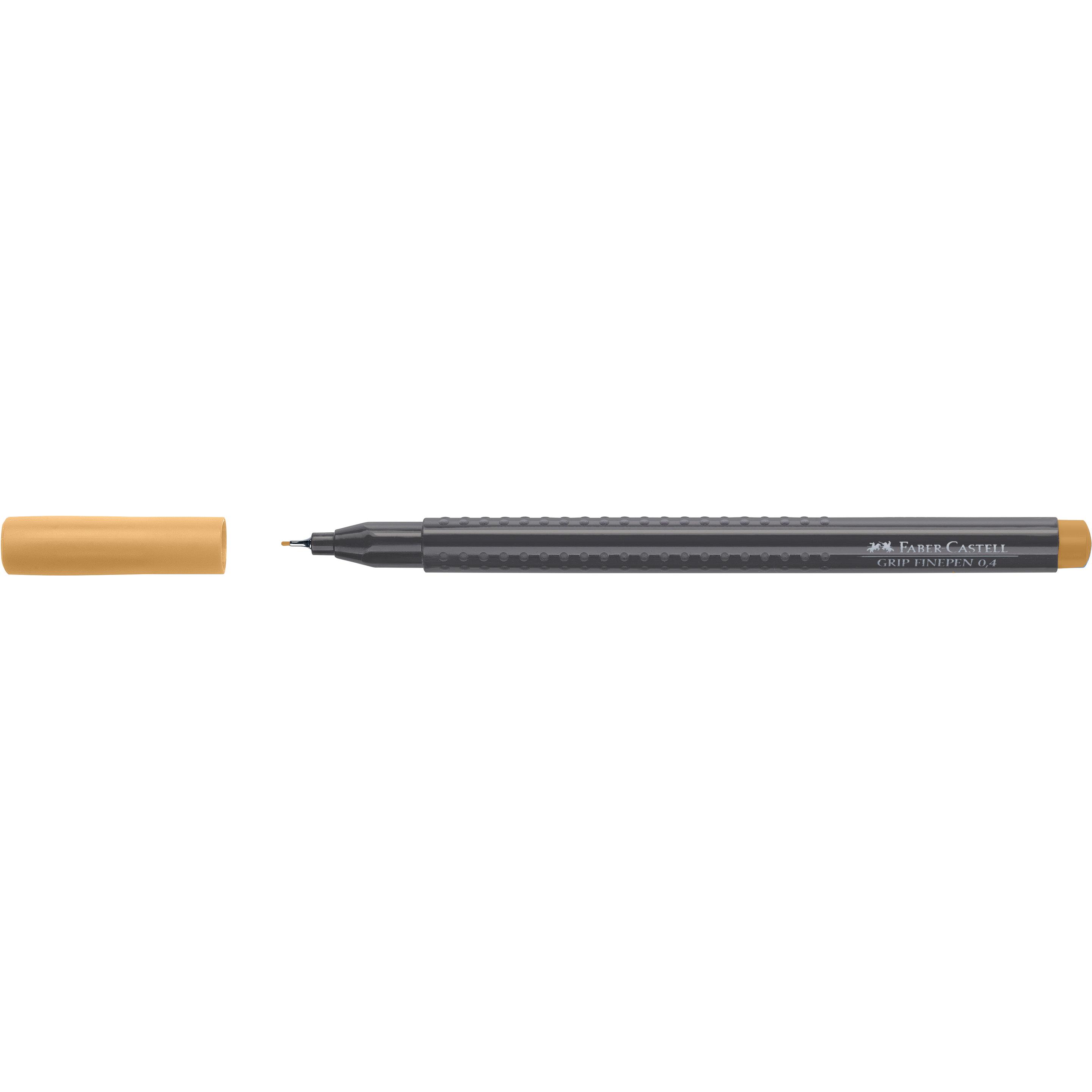Faber-Castell, Penne, Finepen Grip 0,4 Ocra Bruciato (Ocra Bruciata, 1 X)