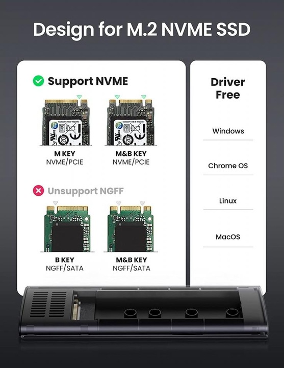 Produktbild Ugreen SSD Enclosure (M.2)