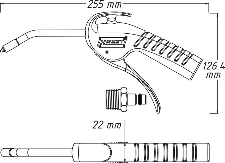 Productafbeelding HAZET Uitblaaspistool