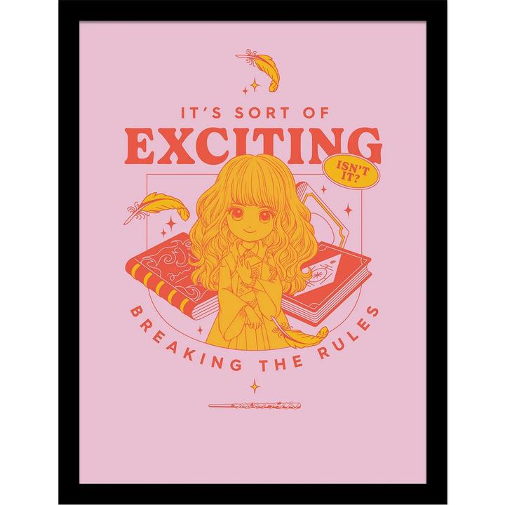 Actual product image Witty Witchcraft Breaking The Rules Framed Poster (40 x 30 cm)