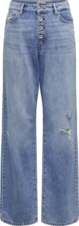 Produktbild Only Weiter Beinschnitt Hohe Taille Offener Saum Jeans Weit geschnitten jeans (W29/L32)