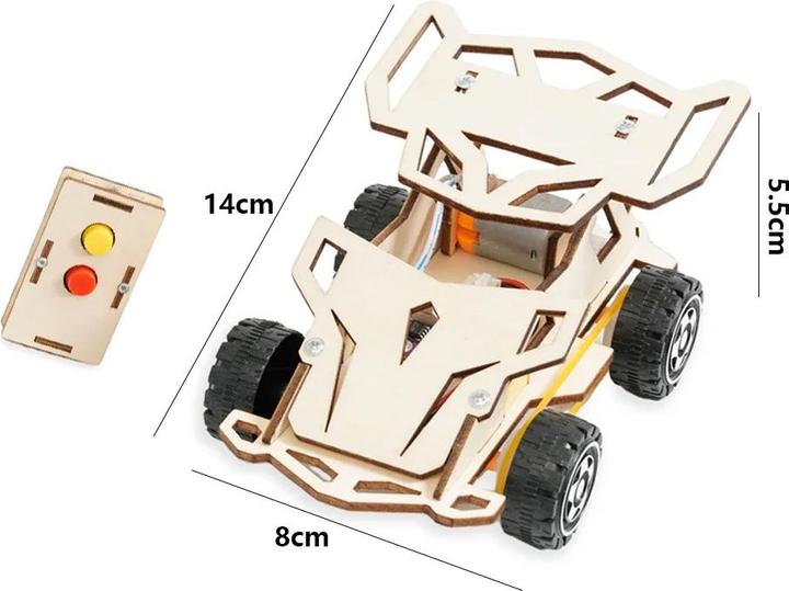 Immagine prodotto Homava 3D Holzbausatz Rennauto mit Fernbedienung