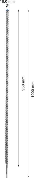 Produktbild Bosch Professional Zubehör EXPERT SDS plus-7X Hammerbohrer, 18 x 950 x 1000 mm (18 mm)