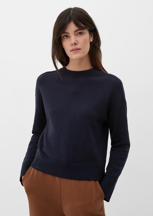 Produktbild s.Oliver Strickpullover Pullover mit geschlitztem Ärmelsaum (48)