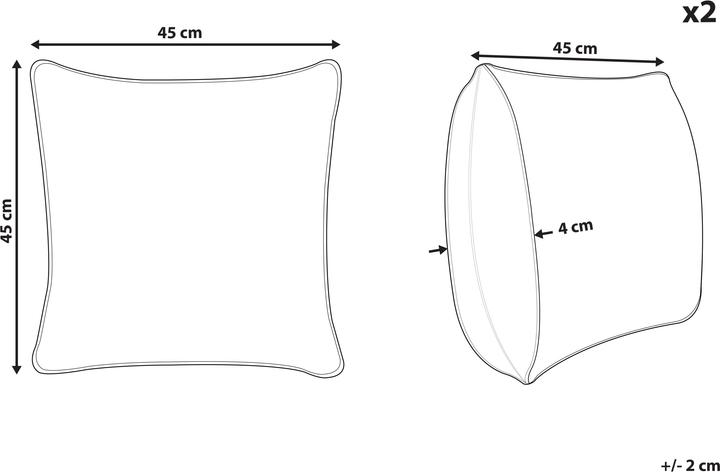 Produktbild Beliani Firespike (45 x 45 cm)