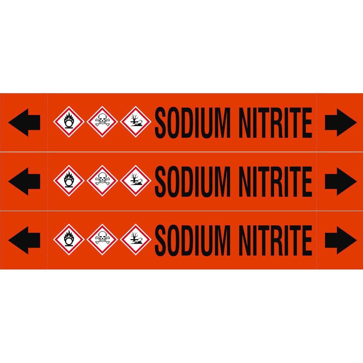 Brady ASME - Rohrmarkierer - Sodium Nitrite (ASMEPM-37X230MM-SODIUM NITRITE)