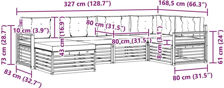 Produktbild vidaXL Outdoor-Sofa