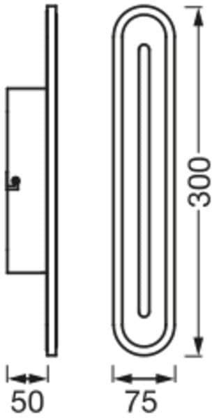 Produktbild Osram SMART+ Matter Orbis Wall Bath IP44 300mm White Tunable White (600 lm)