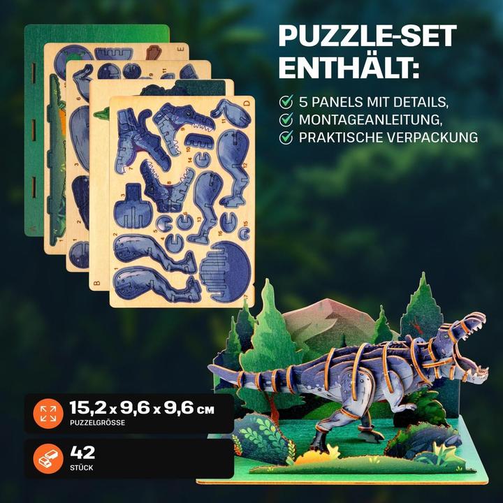 Immagine prodotto Escape Welt T-Rex - Modello in legno 3D (42 pezzi)