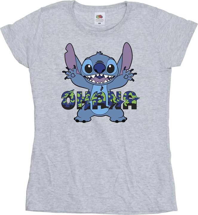 Produktbild Disney Lilo And Stitch Ohana Blue Glitch TShirt (XXL)